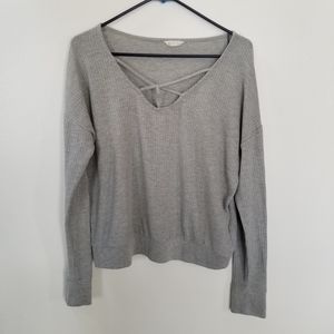 Aeropostale Gray Long Sleeve Pullover